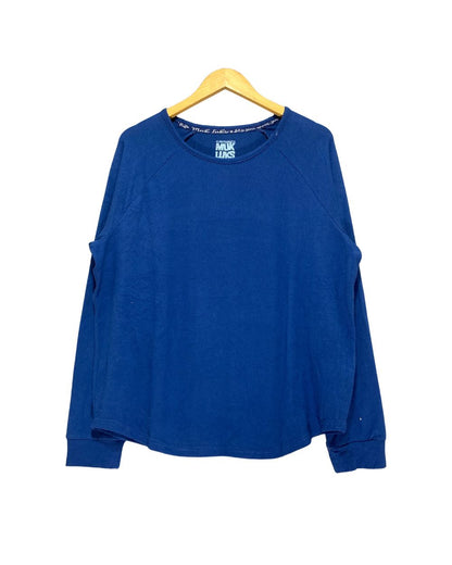Muk Luks Blue Sweatshirt For Women Large