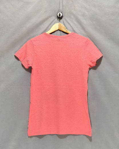 Gildan Red Cotton T Shirt For Women S