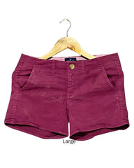 American Eagle Maroon Jeans Short For Women Large