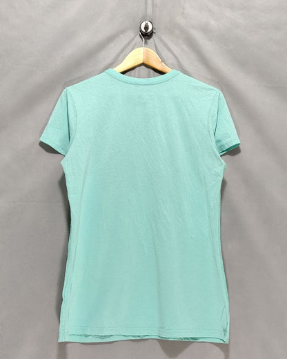 Nike Blue Cotton T Shirt For Women S