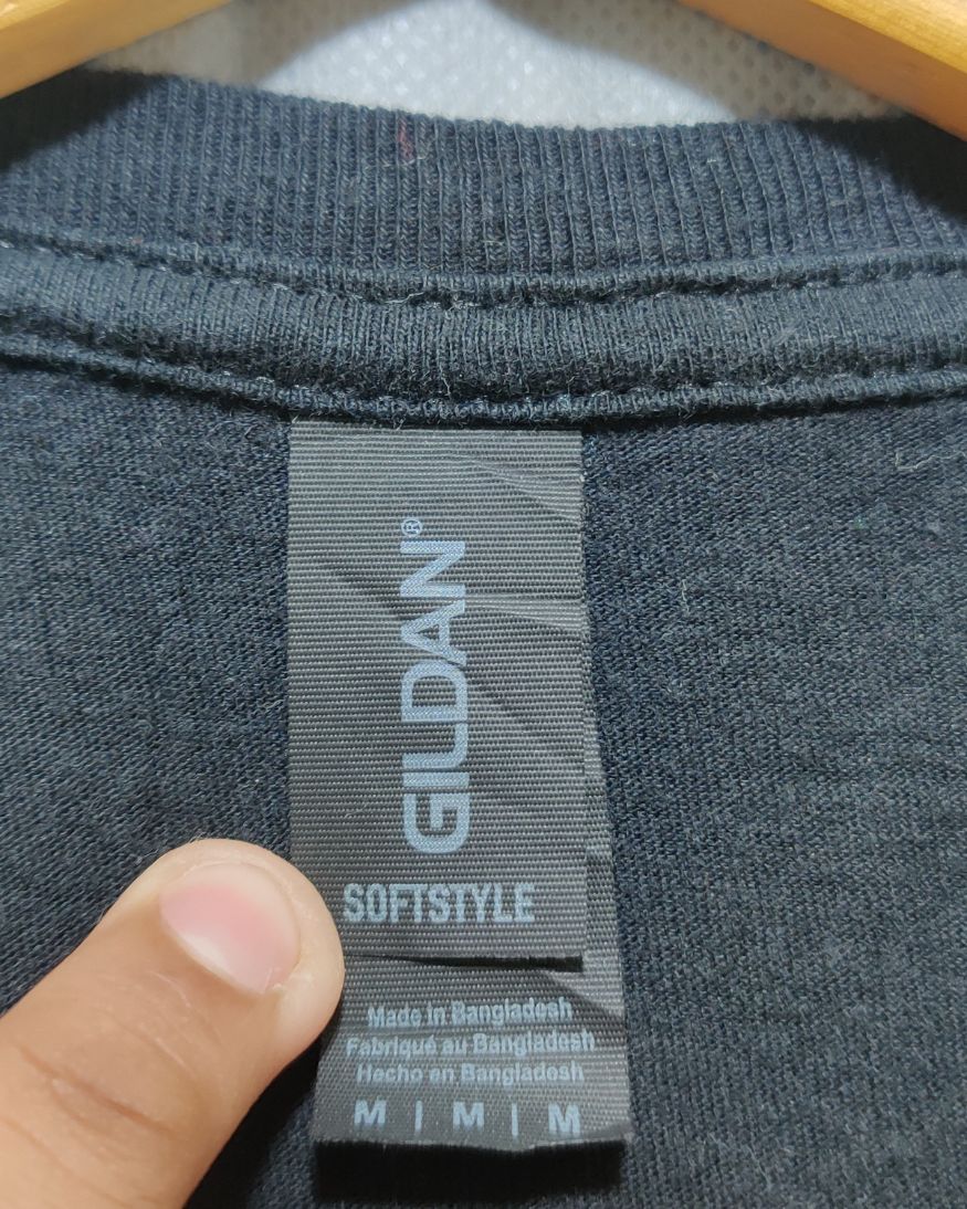 Gildan Black Cotton T Shirt For Women M