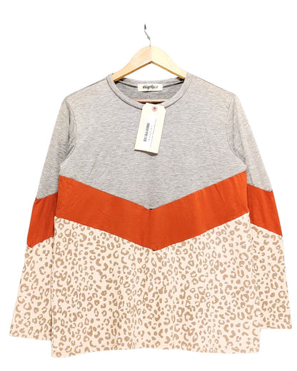 Haptics Gray T Shirt For Women L