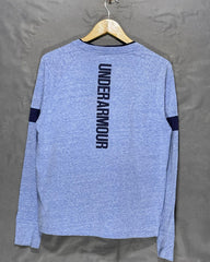 Under Armour Blue Cotton T Shirt For Women M