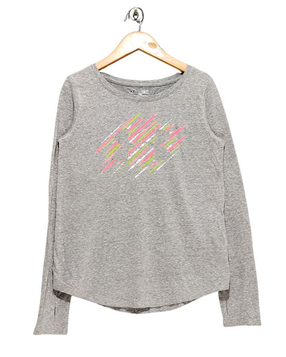 Under Armour Gray T Shirt For Women L