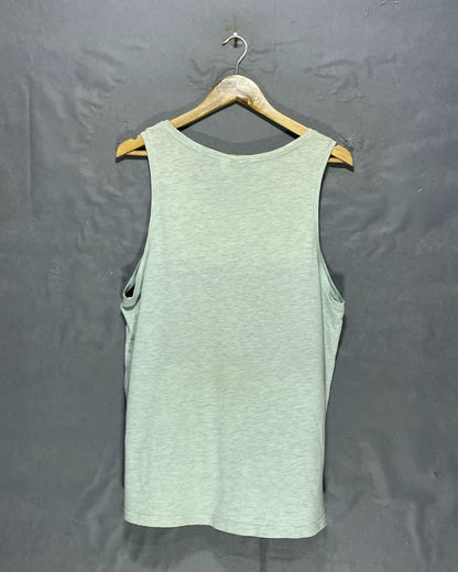 H&M Blue Cotton Vest T Shirt For Women M