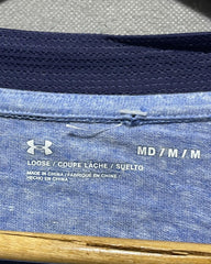 Under Armour Blue Cotton T Shirt For Women M