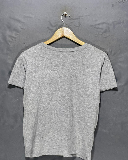 American Eagle Gray Cotton T Shirt For Women XS