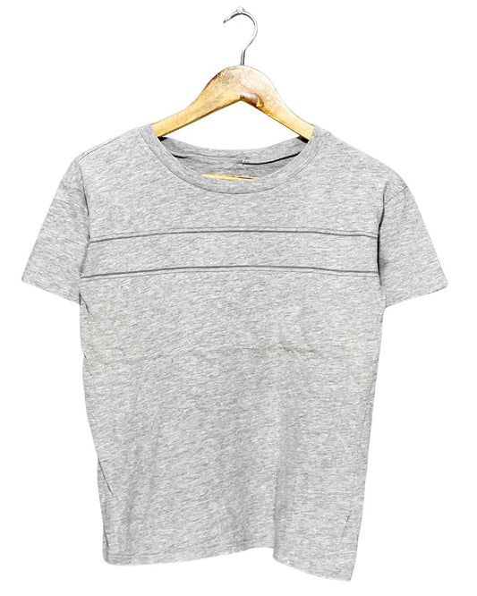 American Eagle Gray Cotton T Shirt For Women XS