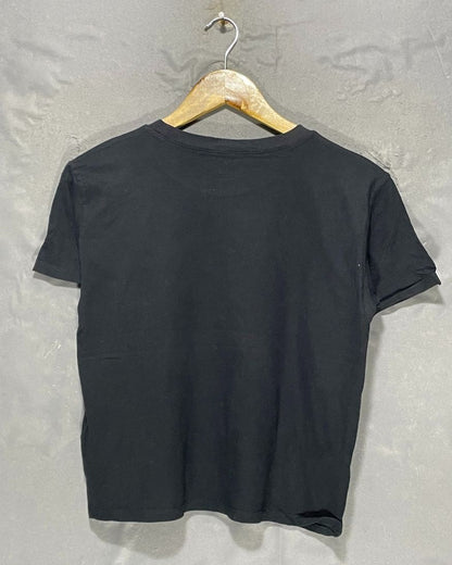 Hollister Black Cotton T Shirt For Women XS
