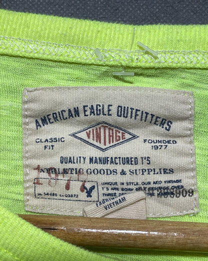 American Eagle Green Cotton T Shirt For Women S