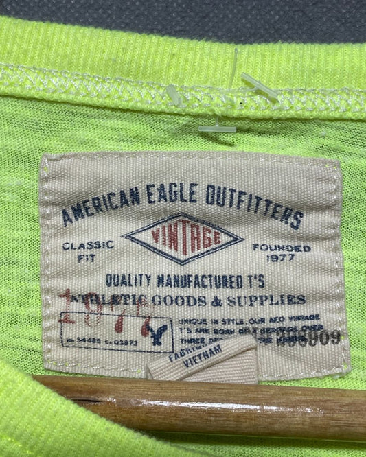 American Eagle Green Cotton T Shirt For Women S