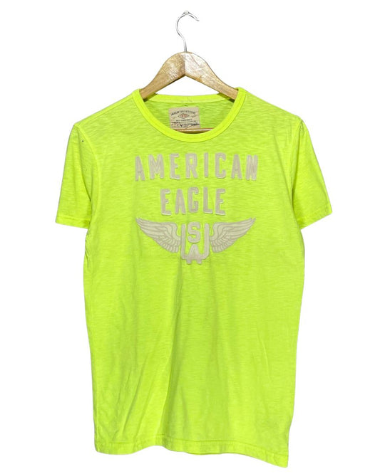 American Eagle Green Cotton T Shirt For Women S