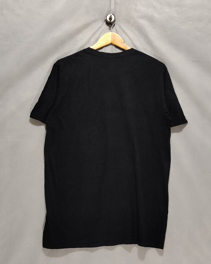 Anvil Black Cotton T Shirt For Women L