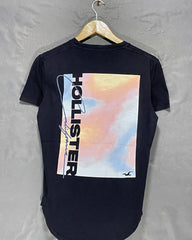 Hollister Black Cotton T Shirt For Women XS