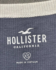 Hollister Gray Cotton Vest T Shirt For Women XS