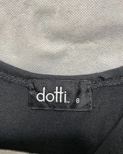 Dotti Black Cotton T Shirt For Women S