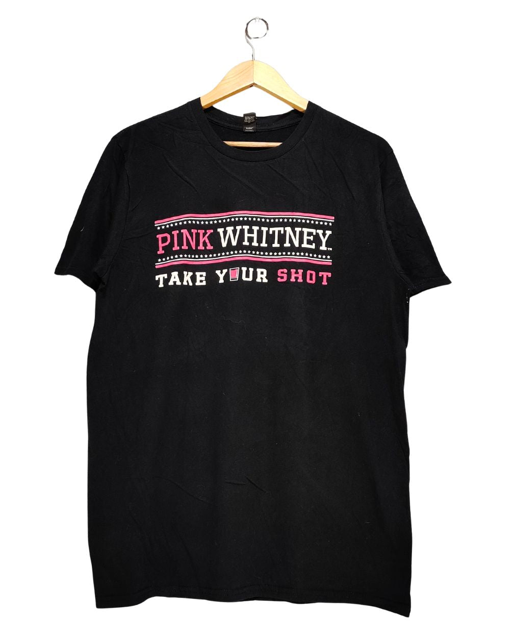 Anvil Black Cotton T Shirt For Women L