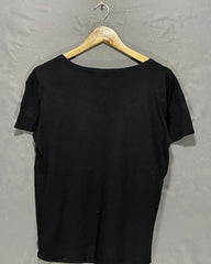 American Eagle Black Cotton T Shirt For Women S