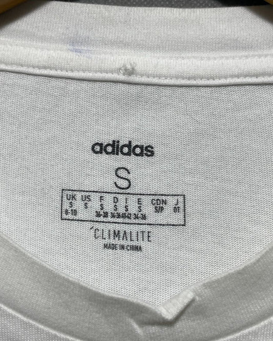 Adidas White Cotton T Shirt For Women S