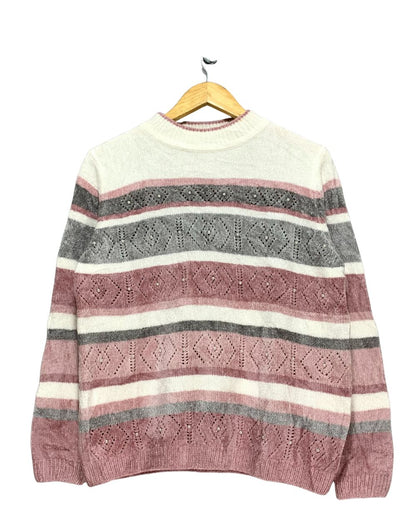 Alfred Dunner White Sweatshirt For Women Small