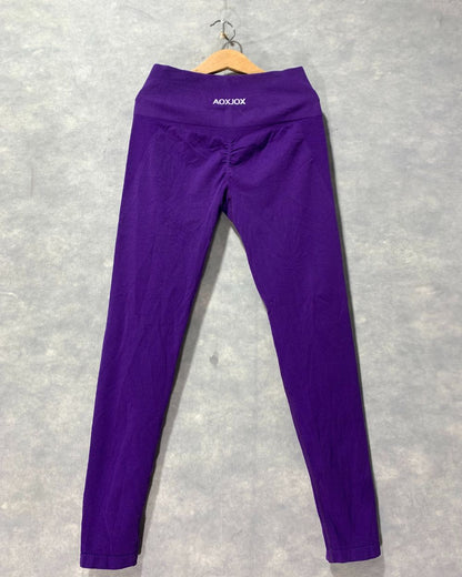Aoxjox Purple Sport Gym tights For Women