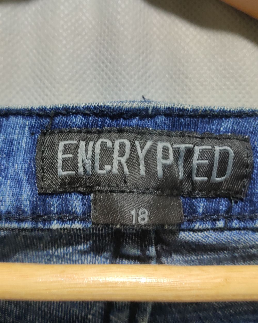 Encrypted Blue Jeans For Women L