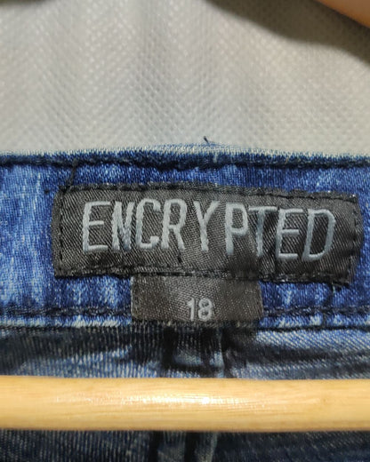 Encrypted Blue Jeans For Women L