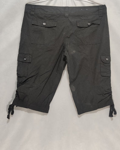 Op Black Cotton Short For Women XXL