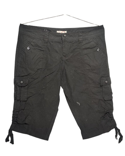 Op Black Cotton Short For Women XXL