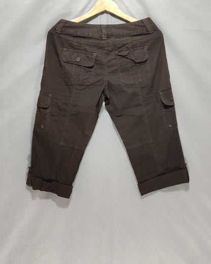 APT.9 Brown Cotton Short For Women L