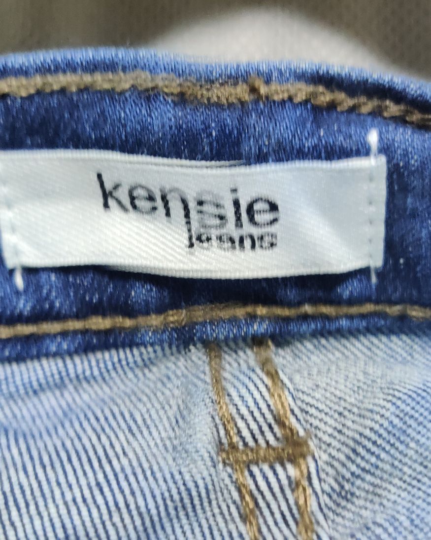 Kensie Blue Denim Short For Women L