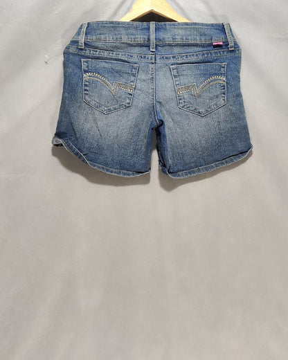 GLO Blue Cotton Short For Women L