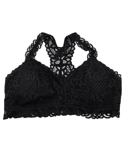 Thrift Queen Black Bra For Women L