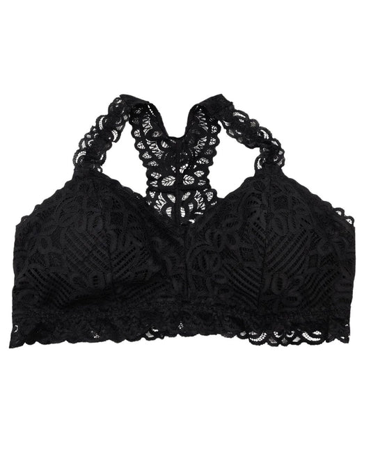 Thrift Queen Black Bra For Women L