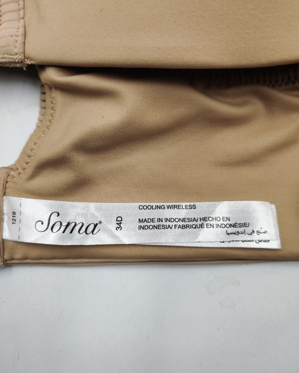 Soma Cream Bra For Women XL