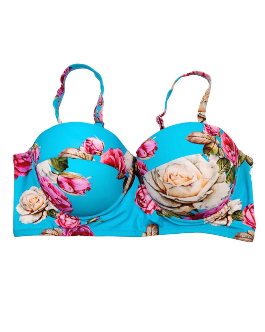 Thrift Queen Blue Bra For Women 3X Large