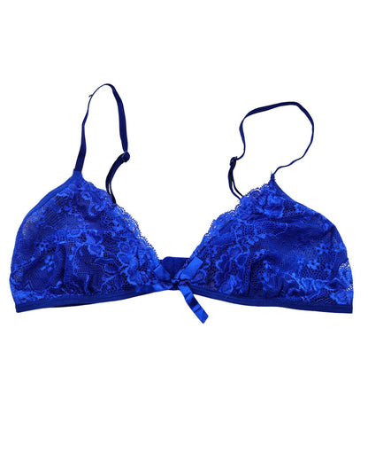 Thrift Queen Blue Bra For Women M