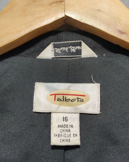 Talbots Black Coat For Women XL