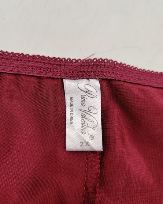 Prima Valentina Maroon Underwear Women M