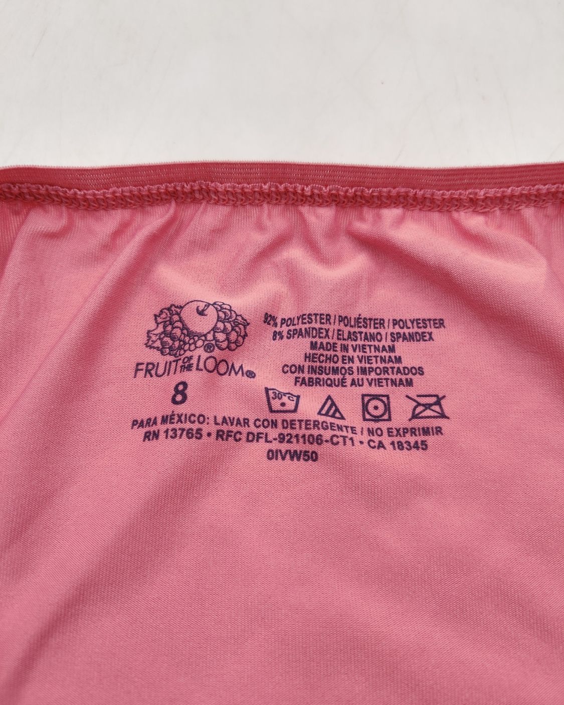 Fruit Of The Loom Pink Underwear Women M