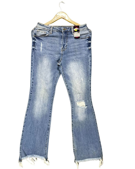 No Boundaries Blue Flare Jeans For Women Medium