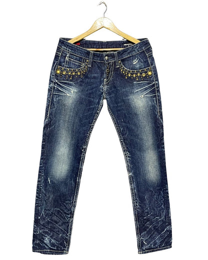 Venice Blue Flare Jeans For Women X Large