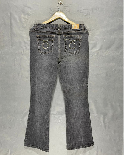 Duer Gray Flare Jeans For Women Large