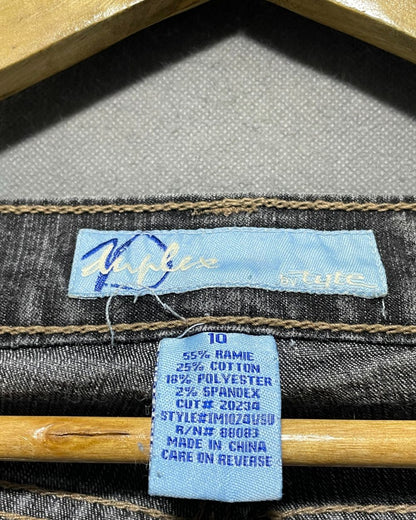 Duer Gray Flare Jeans For Women Large