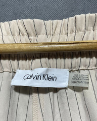 Calvin Klein Cream Flare Jeans For Women Medium