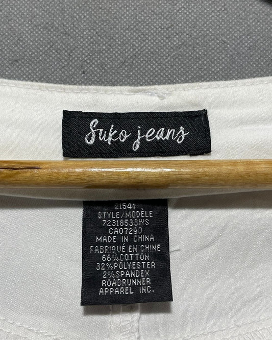 Soka jeans White Flare Jeans For Women Medium