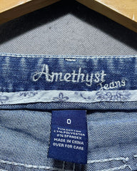 Amethyst Blue Flare Jeans For Women Medium
