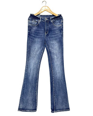 Shein Blue Flare Jeans For Women X Small