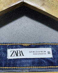 Zara Blue Flare Jeans For Women Medium