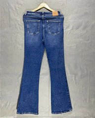Zara Blue Flare Jeans For Women Medium